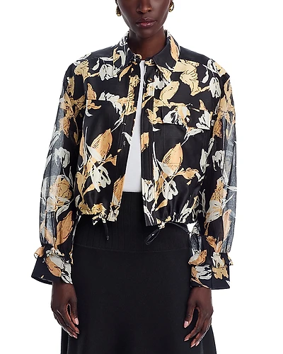 3.1 Phillip Lim Joyful Tulips Cropped Jacket