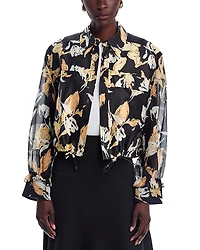 3.1 Phillip Lim Joyful Tulips Cropped Jacket