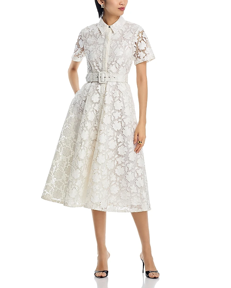 Toccin Jean Lace Midi Dress