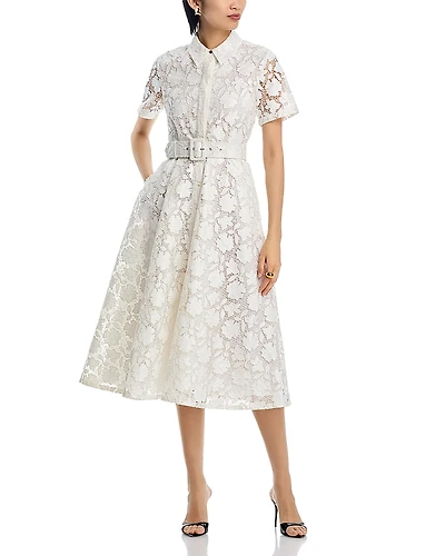 Toccin Jean Lace Midi Dress