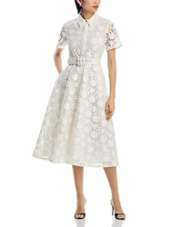 Toccin Jean Lace Midi Dress