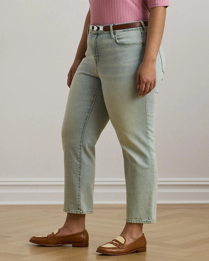 Mid Rise Straight Ankle Jean Stella Wash