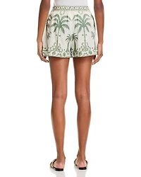 Tulum Border Print Shorts