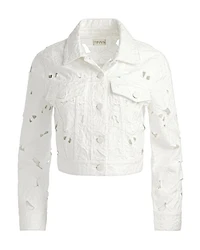Chloe Embroidered Eyelet Jacket