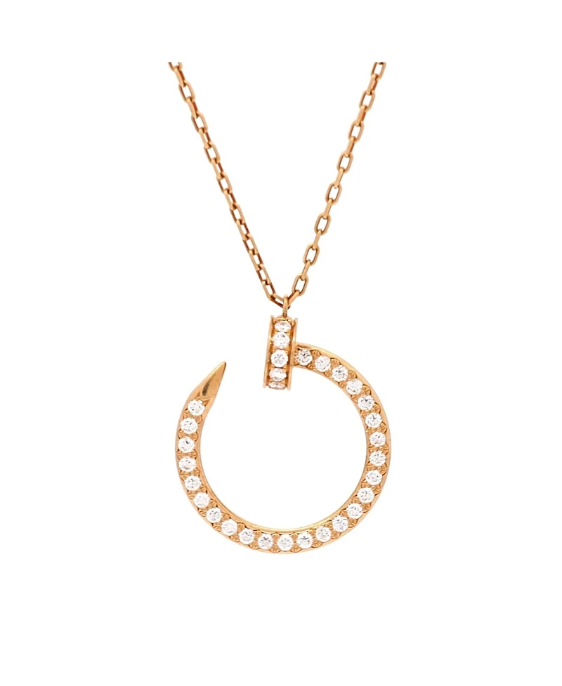Pre-Owned Cartier Juste un Clou Pendant Necklace 18K Gold and Diamonds