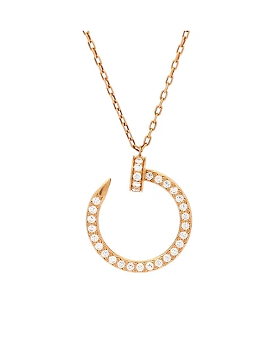Pre-Owned Cartier Juste un Clou Pendant Necklace 18K Gold and Diamonds