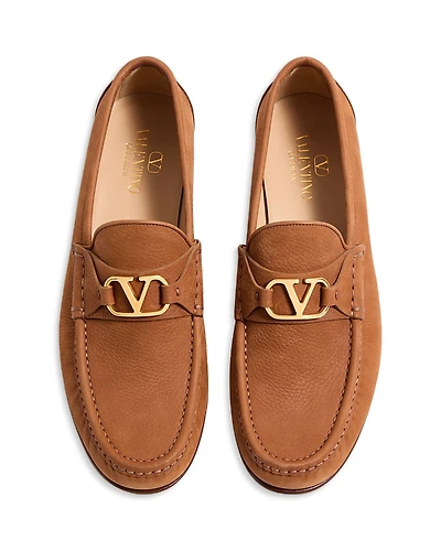 Valentino Garavani VLogo Signature Suede Loafers