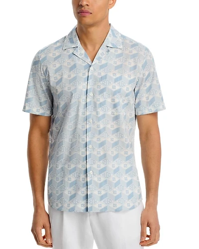 Printed Short Sleeve Camp Shirt