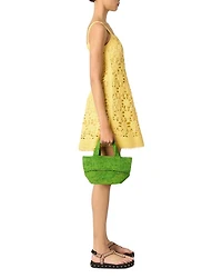 Crochet Strappy Mini Dress