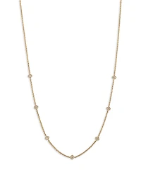 Bloomingdale's Fine Collection Diamond Clover Station Necklace