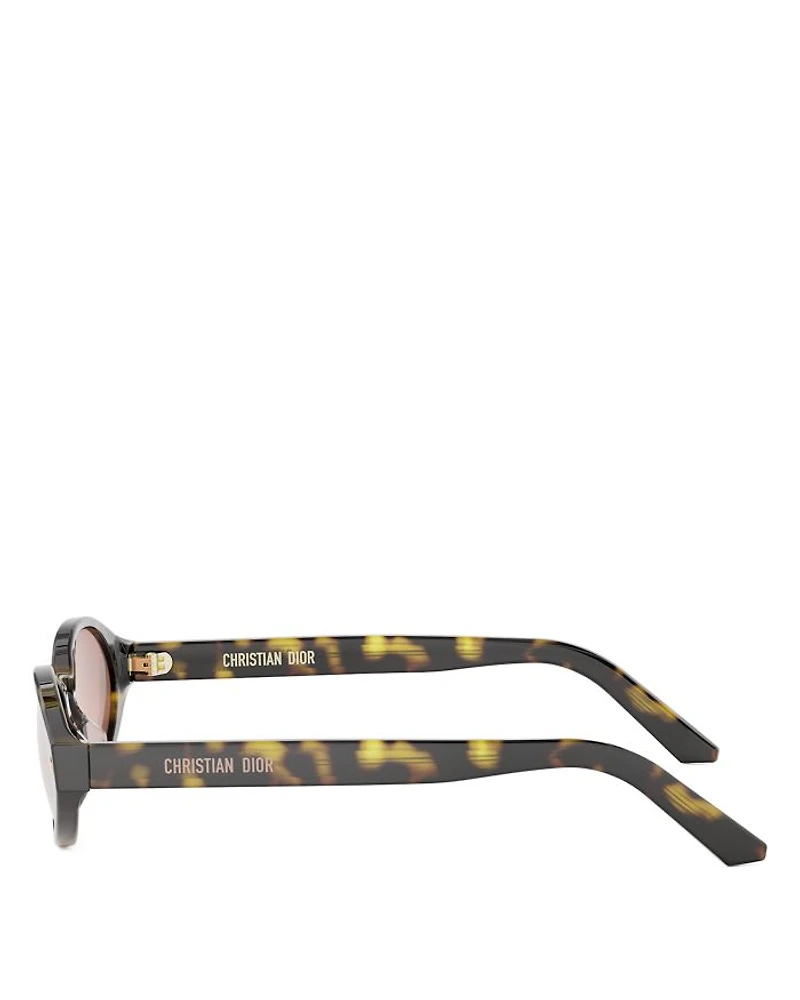 DiorPacific R1I Oval Sunglasses, 52mm