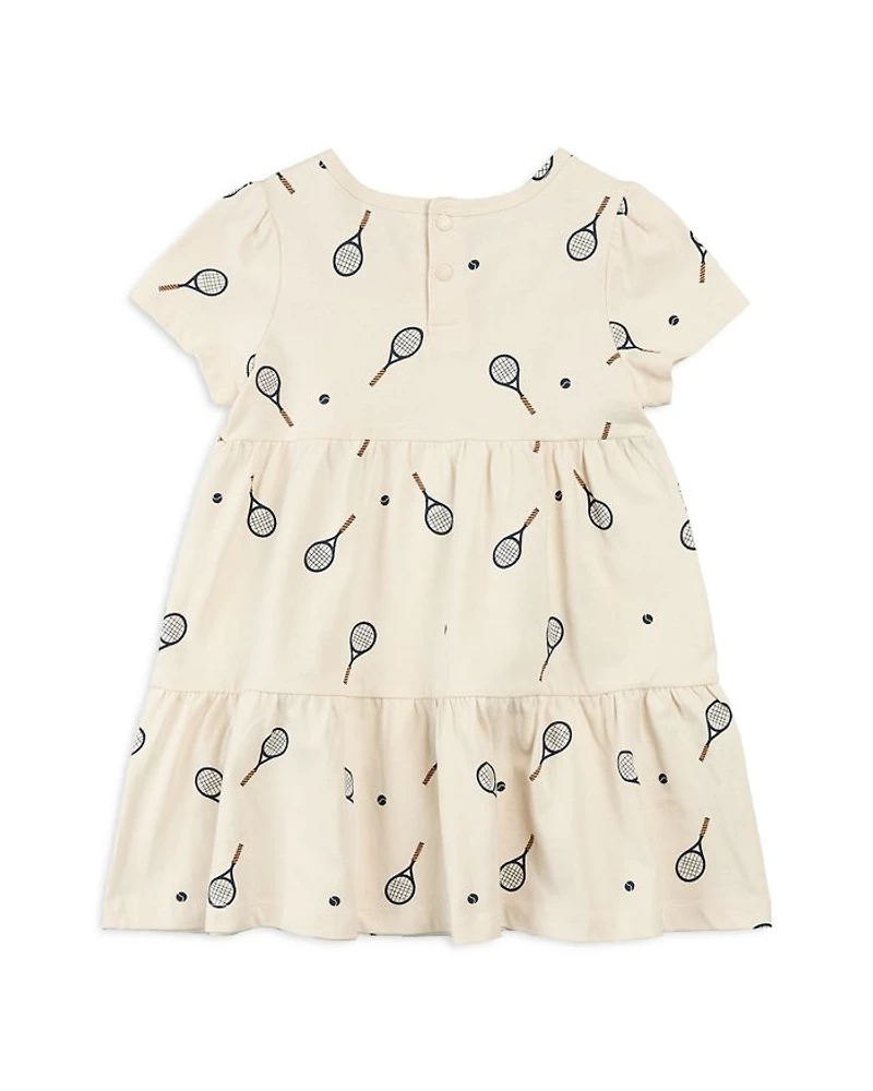 Girls' Short Sleeved Tiered Knit Dress - Little Kid