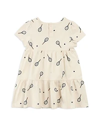 Girls' Short Sleeved Tiered Knit Dress - Little Kid