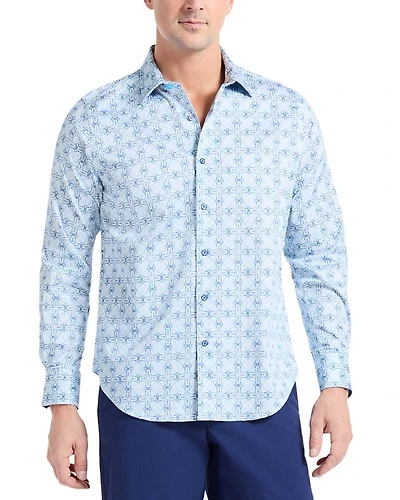 Madagascar Cotton Stretch Classic Fit Button Down Shirt