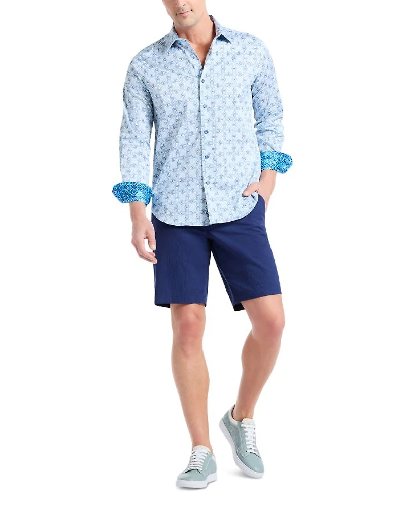 Madagascar Cotton Stretch Classic Fit Button Down Shirt