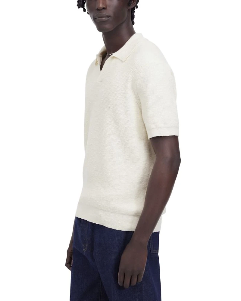 Waffle Knit Johnny Polo