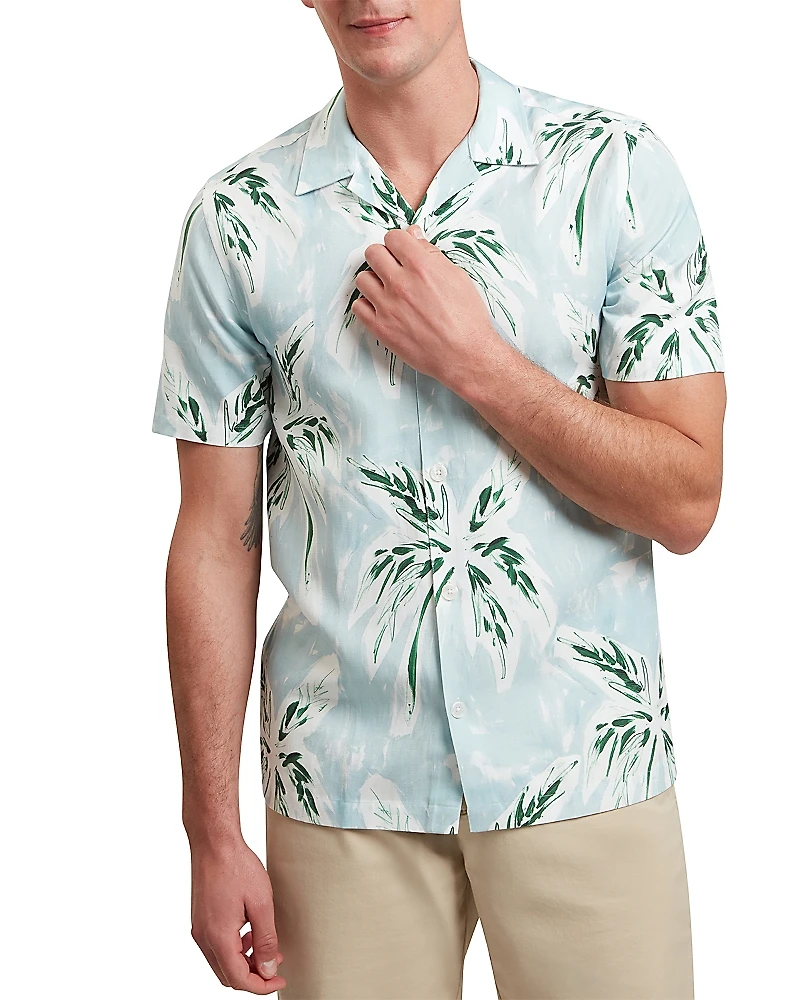Ted Baker Boche Relaxed Fit Tropical Palm Tree Shirt