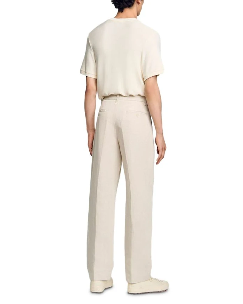 Wide Leg Trousers With Creases