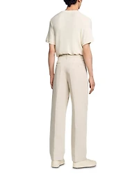 Wide Leg Trousers With Creases