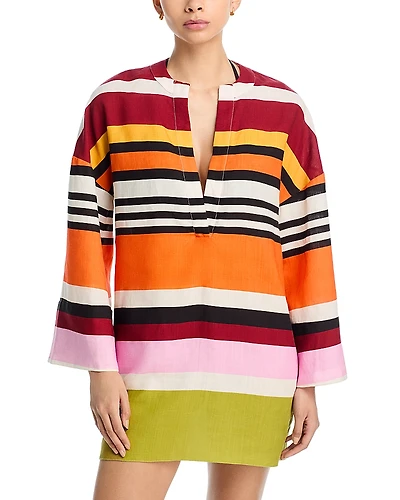 Cala de la Cruz Siena Linen Dress Swim Cover-Up