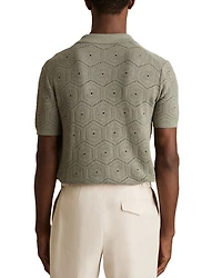 Royce Short Sleeve Cuban Hexagon Pointelle Shirt