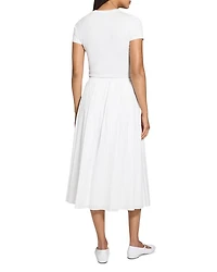 Pleated Midi Skirt
