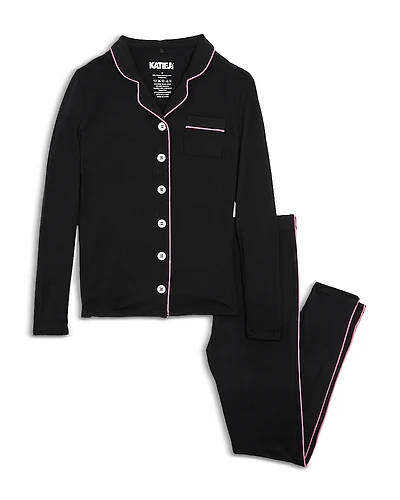 KatieJnyc Girls' Maia Long Sleeved Top & Pants Pajamas Set - Big Kid