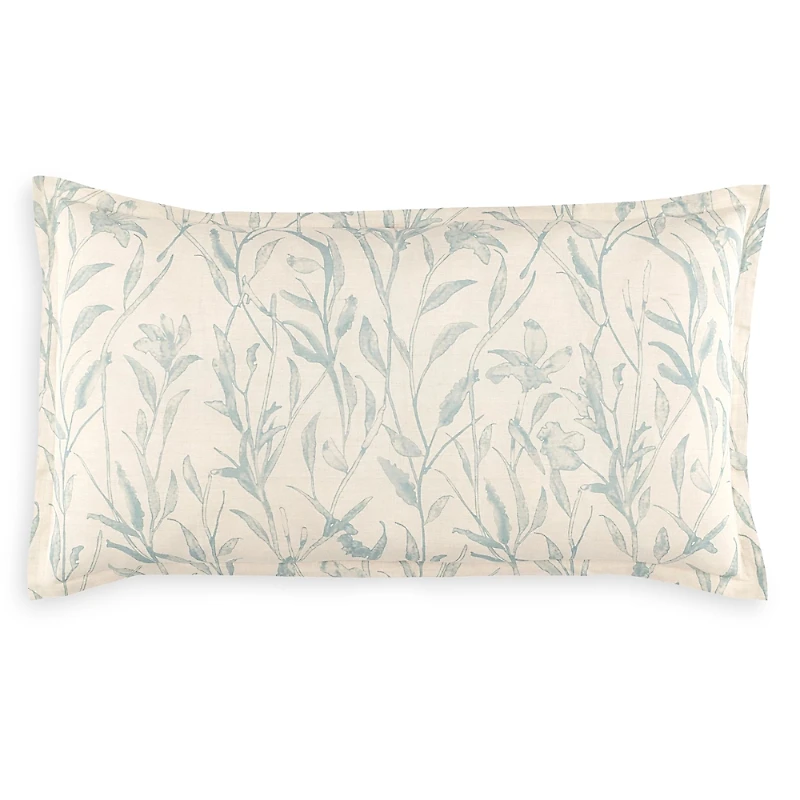Annie Selke Margo Linen Blend Botanical Sham, King