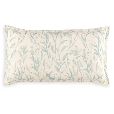 Annie Selke Margo Linen Blend Botanical Sham, King