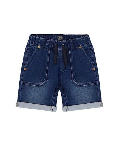 Deux par Deux Boys' French Terry Denim Short - Baby