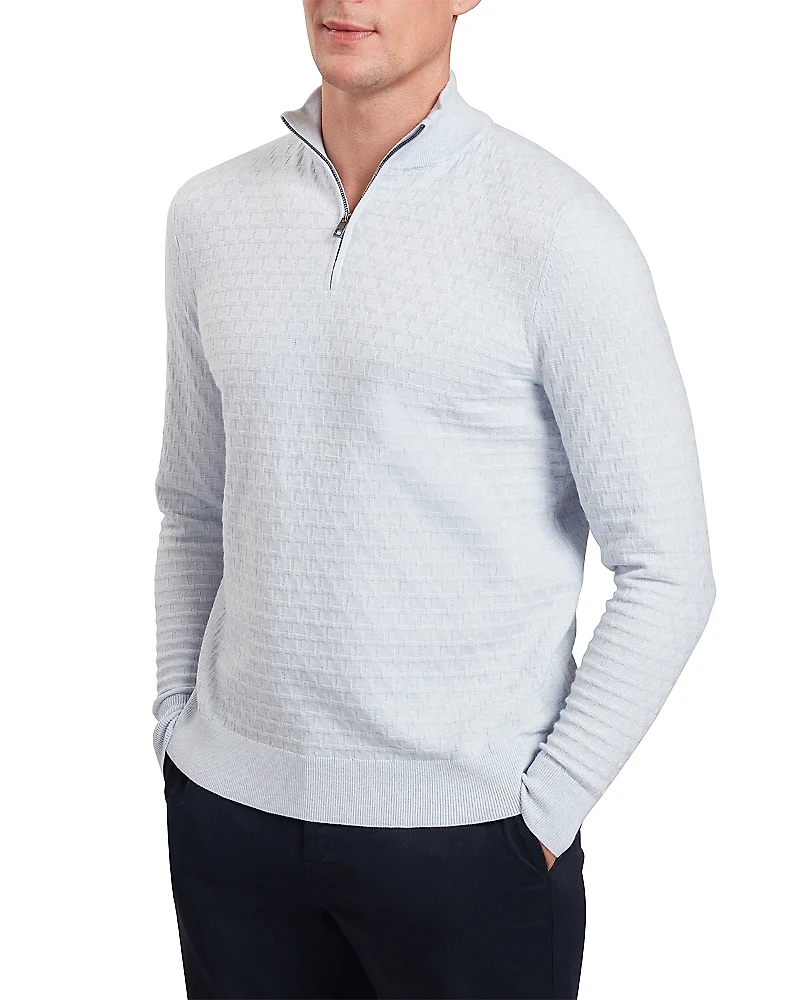 Ted Baker T Stitch Quarter Zip Pullover Sweater