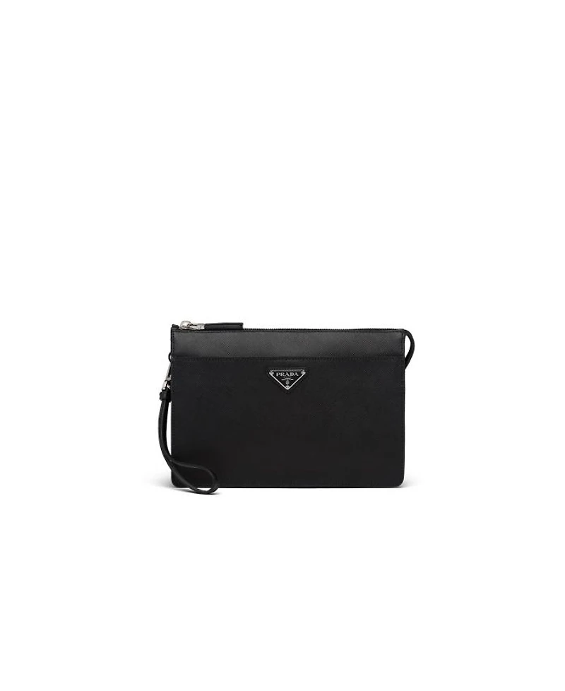Saffiano Leather Pouch