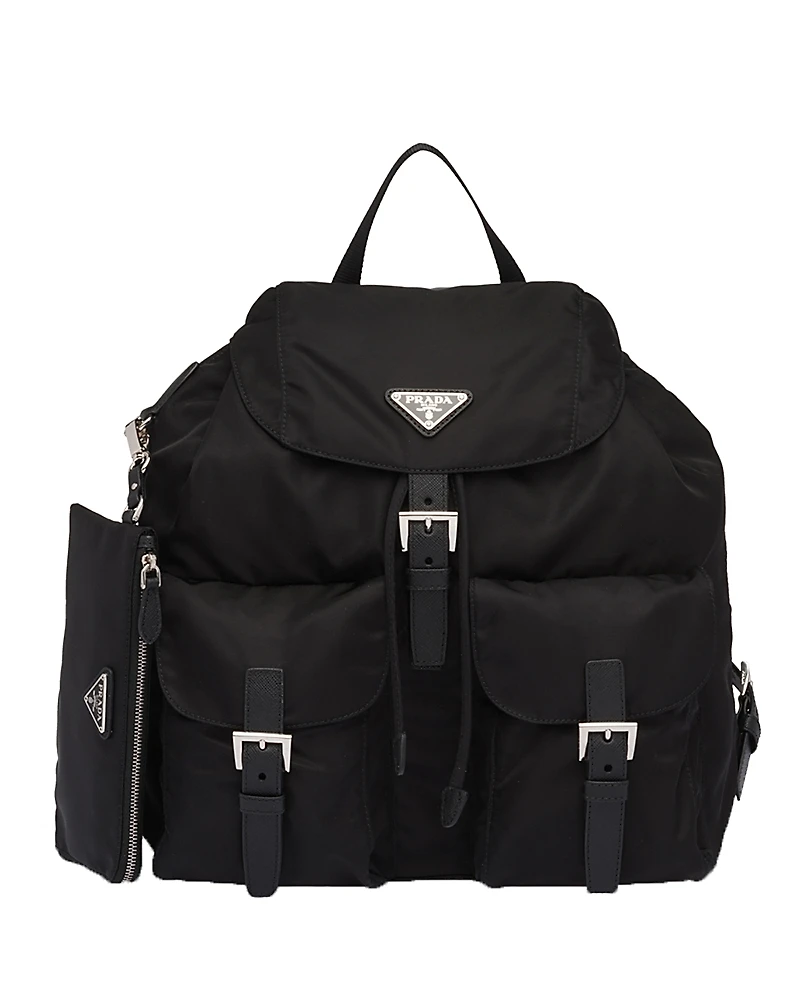 Prada Medium Re-Nylon Backpack With Pouch