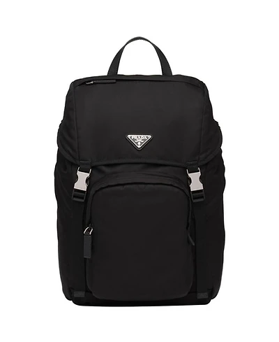 Re-Nylon and Saffiano Leather Backpack