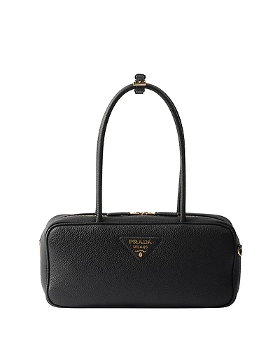 Prada Medium Leather Top-Handle Bag