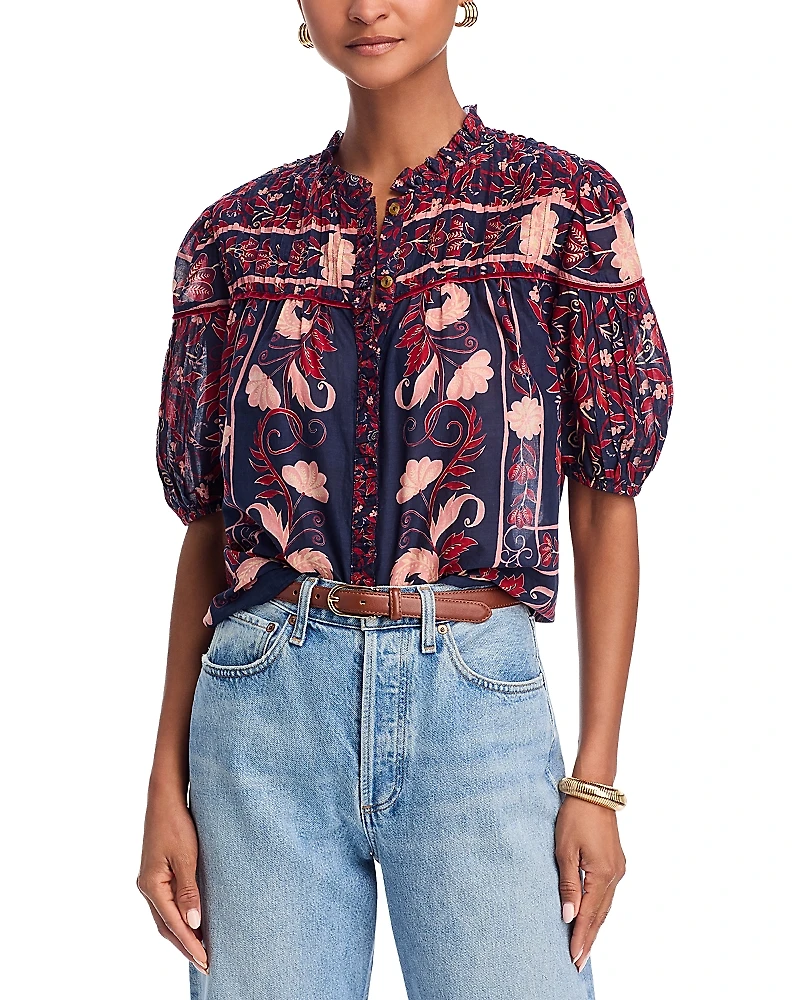 Farm Rio Floral Boho Top