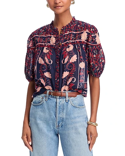 Farm Rio Floral Boho Top