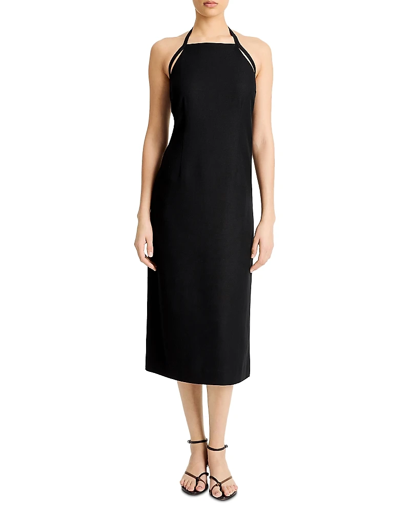 Vince Apron Halter Midi Dress