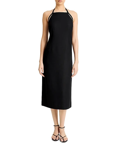 Vince Apron Halter Midi Dress