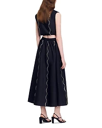 Rhinestone Maxi Skirt