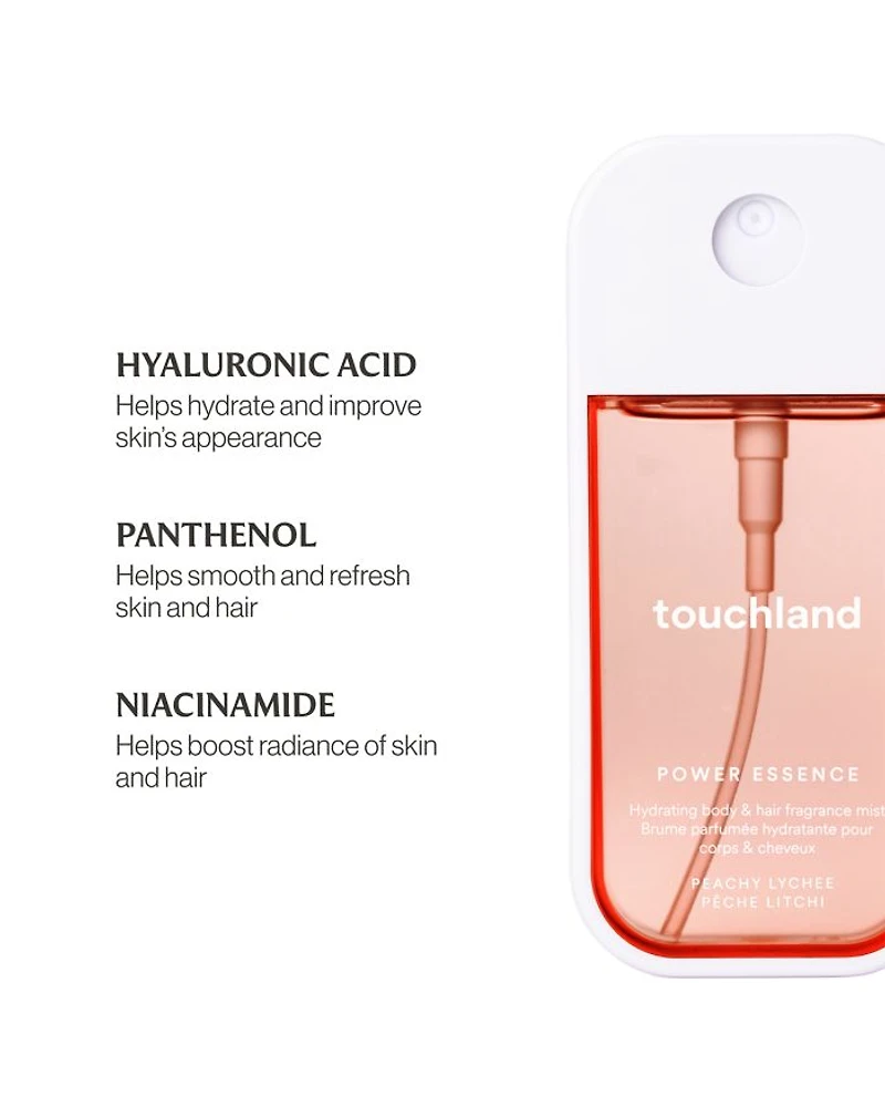 Power Essence Hydrating Body & Hair Fragrance Mist - Peachy Lychee 2 oz.