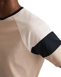 Mercerised Color Blocked Tee