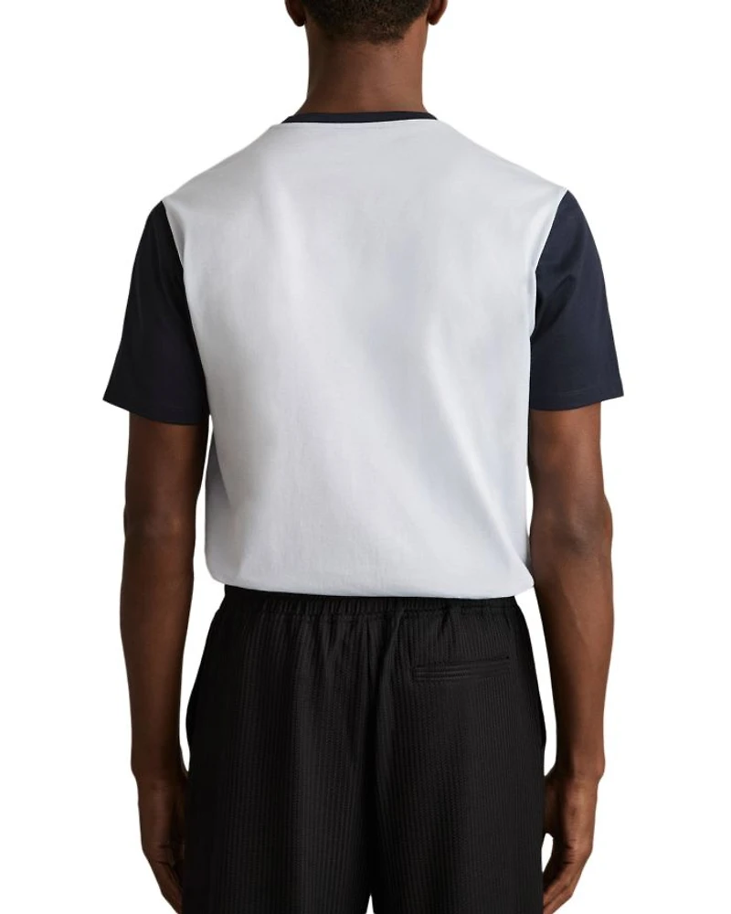 Mercerized Color Blocked Tee