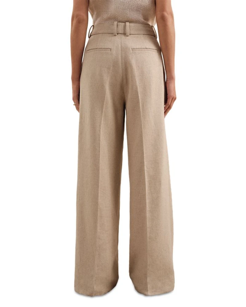 Devon Wide Leg Linen Pants