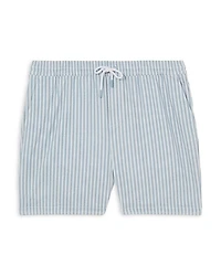 Seersucker Striped Shorts