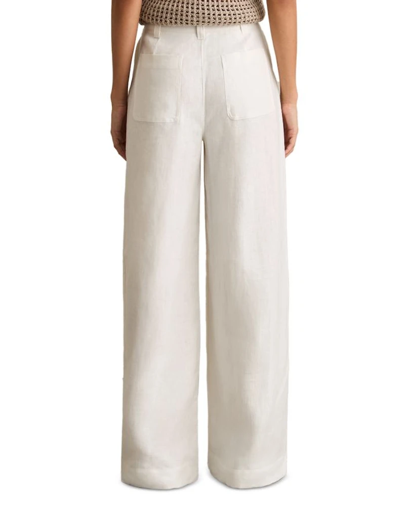 Ashby Wide Leg Linen Pants