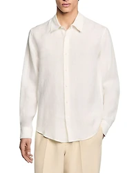 Sandro Linen Long Sleeve Shirt