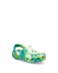 Crocs Unisex Classic Glow Marbled Clogs - Little Kid