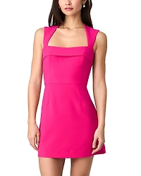 French Connection Whisper Square Neck Mini Dress