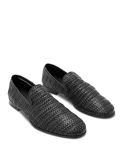 John Varvatos Men's Venice Woven Slip On Shoes
